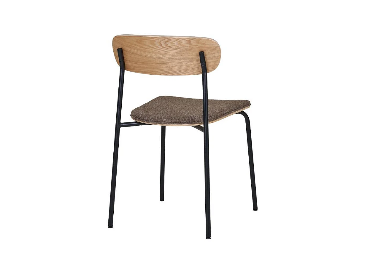 Esszimmerstuhl Küchenstuhl im Retrostil mit Gestell aus Metall (2er Set)