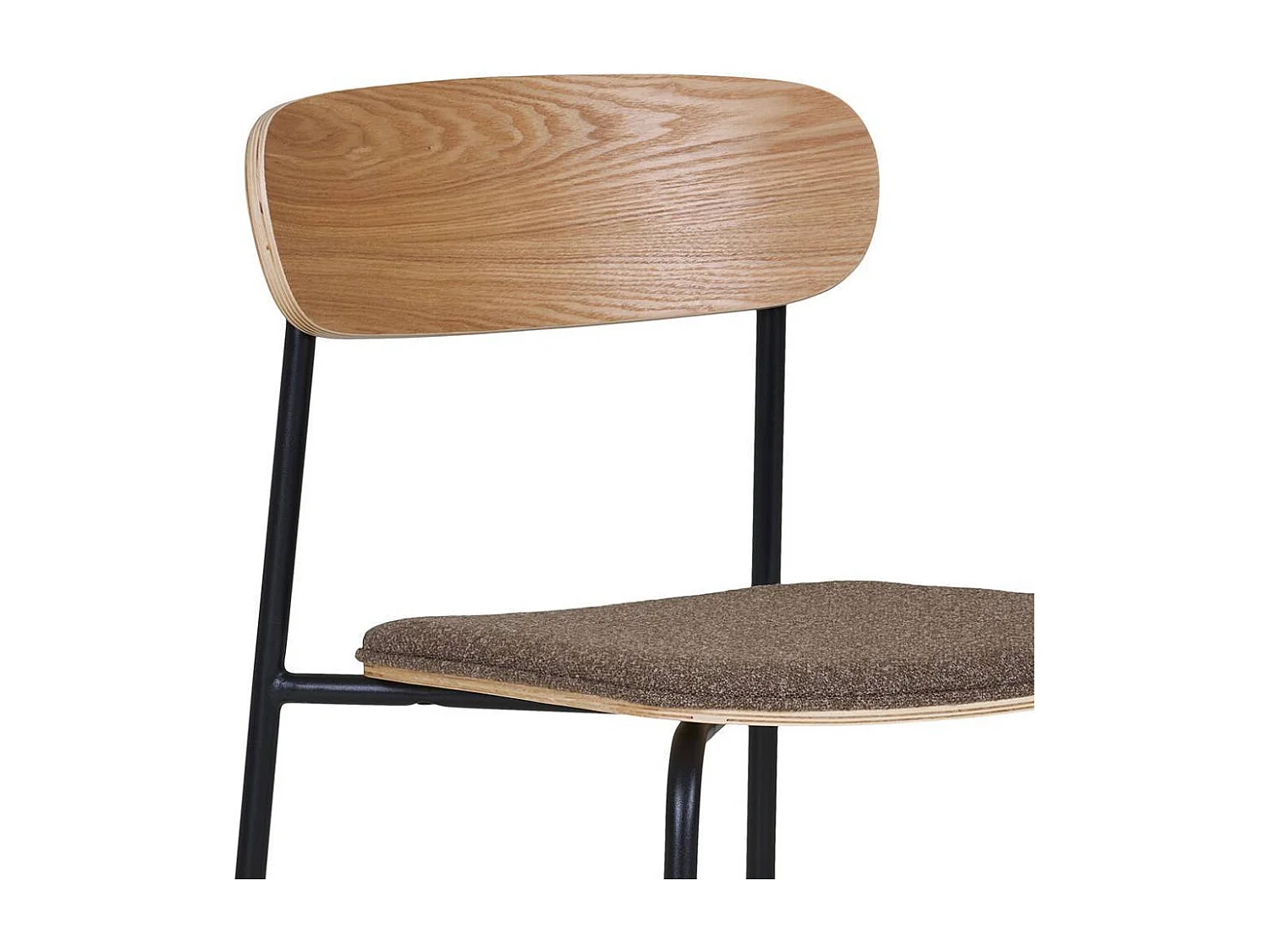 Esszimmerstuhl Küchenstuhl im Retrostil mit Gestell aus Metall (2er Set)