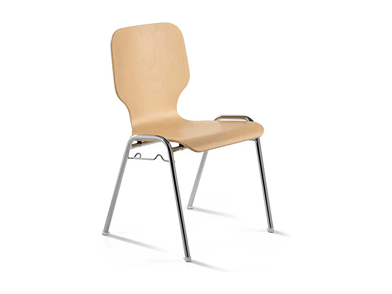 Stapelstuhl objektgeeignet Gestell aus Metall