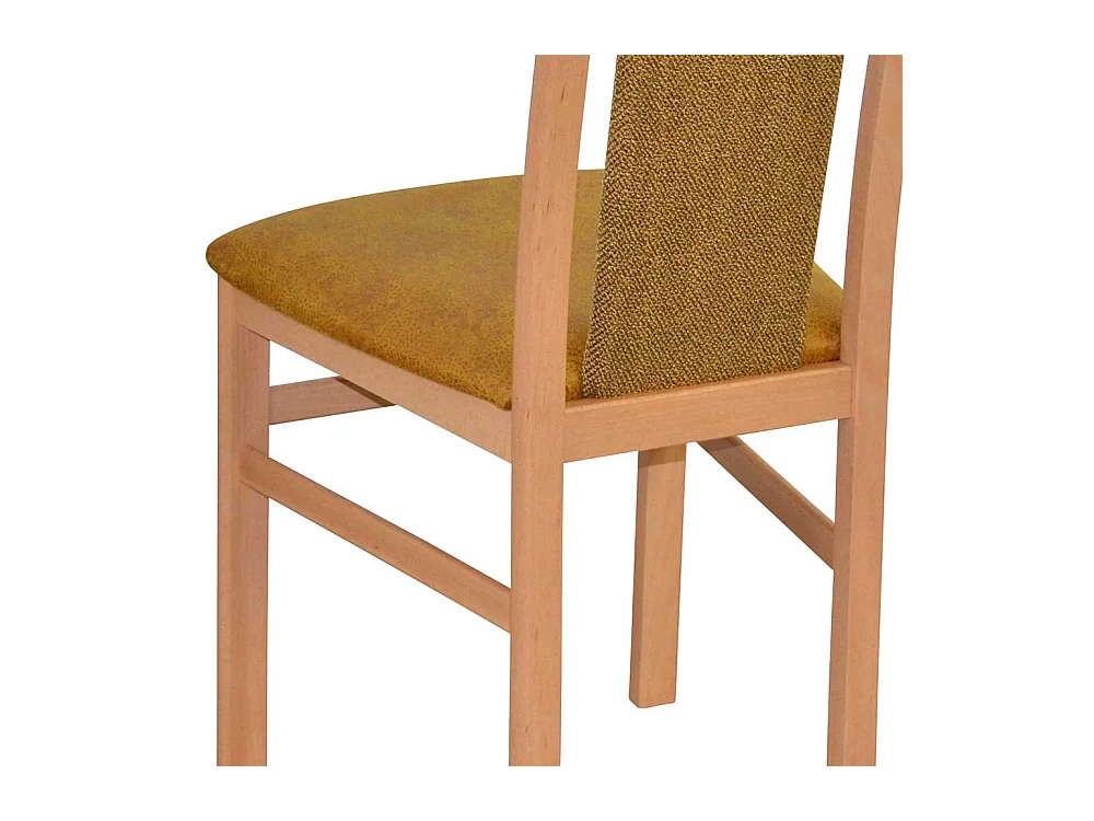 Esstisch Stühle Buche mit hoher Lehne Gestell aus Massivholz (2er Set)