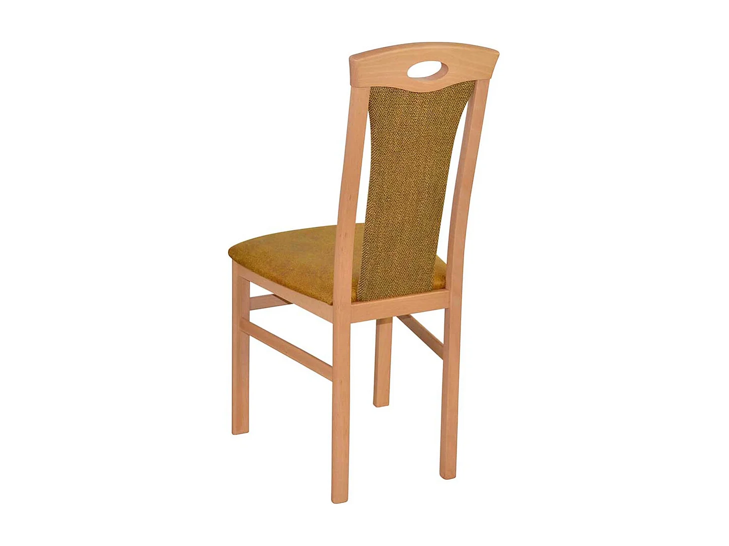 Esstisch Stühle Buche mit hoher Lehne Gestell aus Massivholz (2er Set)