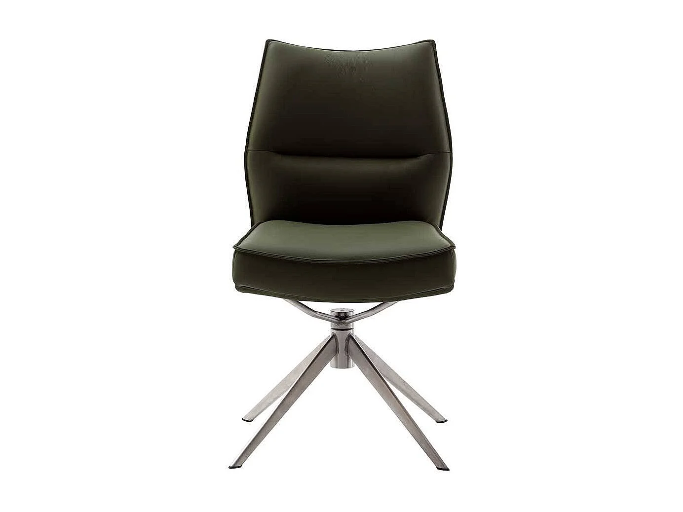 Lederstuhl Esszimmerstuhl drehbar aus Echtleder (2er Set)