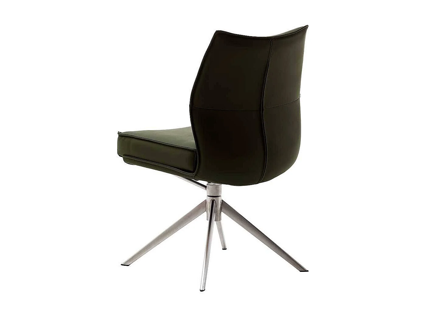 Lederstuhl Esszimmerstuhl drehbar aus Echtleder (2er Set)