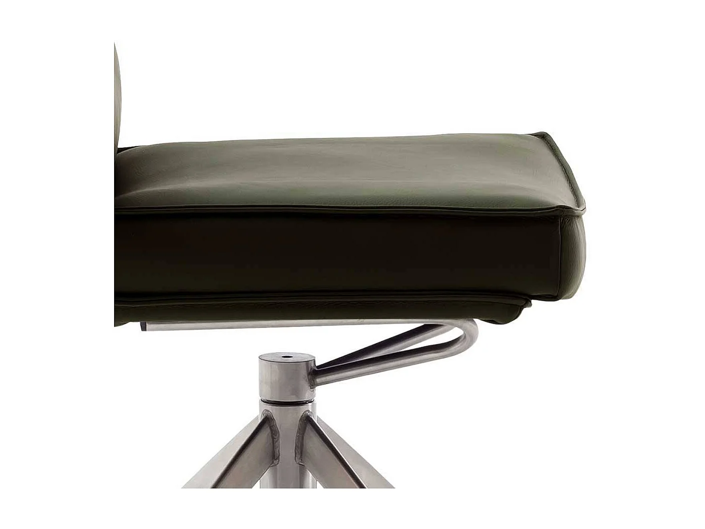 Lederstuhl Esszimmerstuhl drehbar aus Echtleder (2er Set)