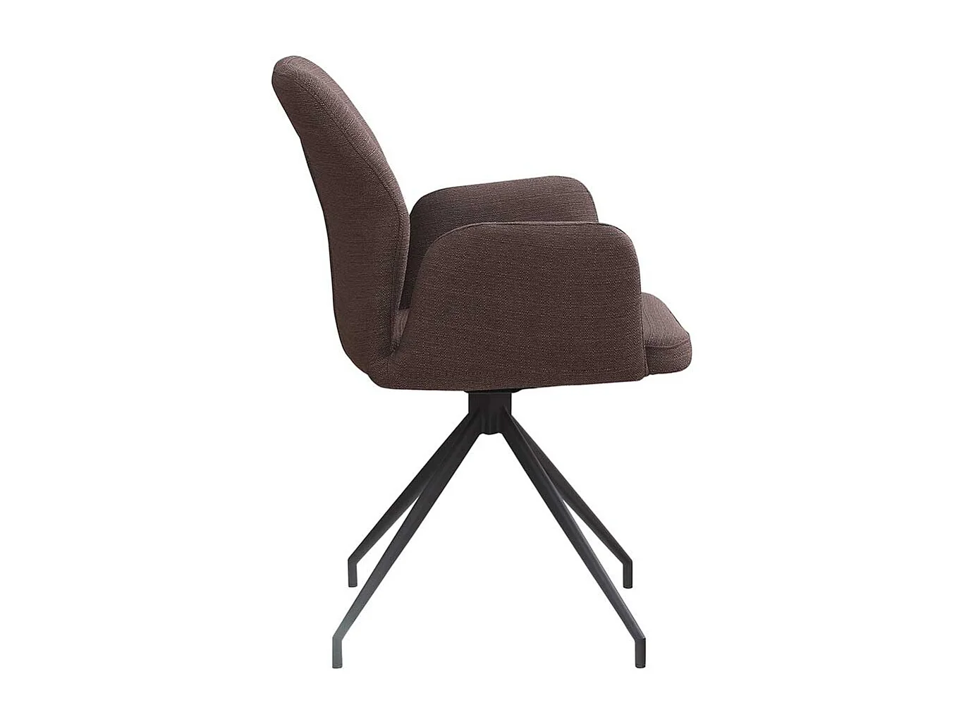 Essstuhl aus Strukturstoff Armlehnen