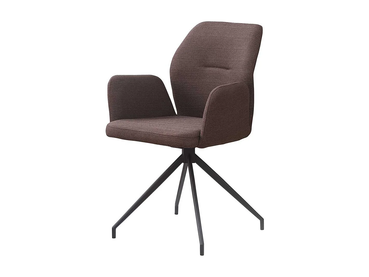 Essstuhl aus Strukturstoff Armlehnen