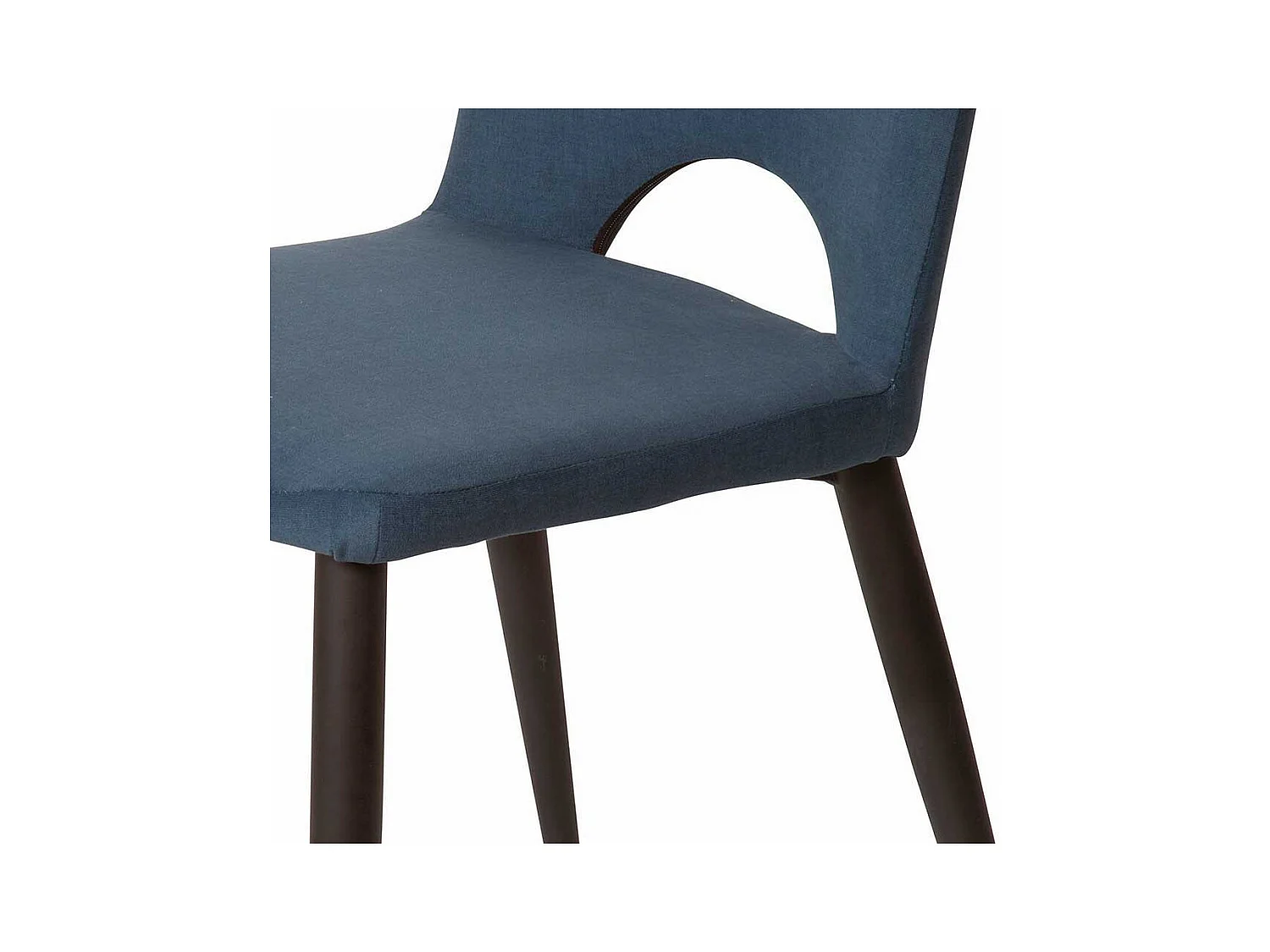 Polsterstuhl Set in dunkel Petrol und Schwarz Webstoff (2er Set)