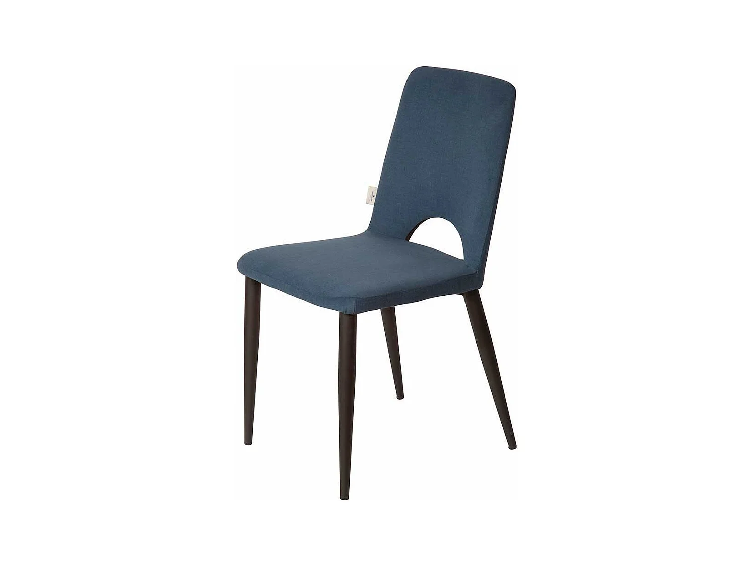 Polsterstuhl Set in dunkel Petrol und Schwarz Webstoff (2er Set)