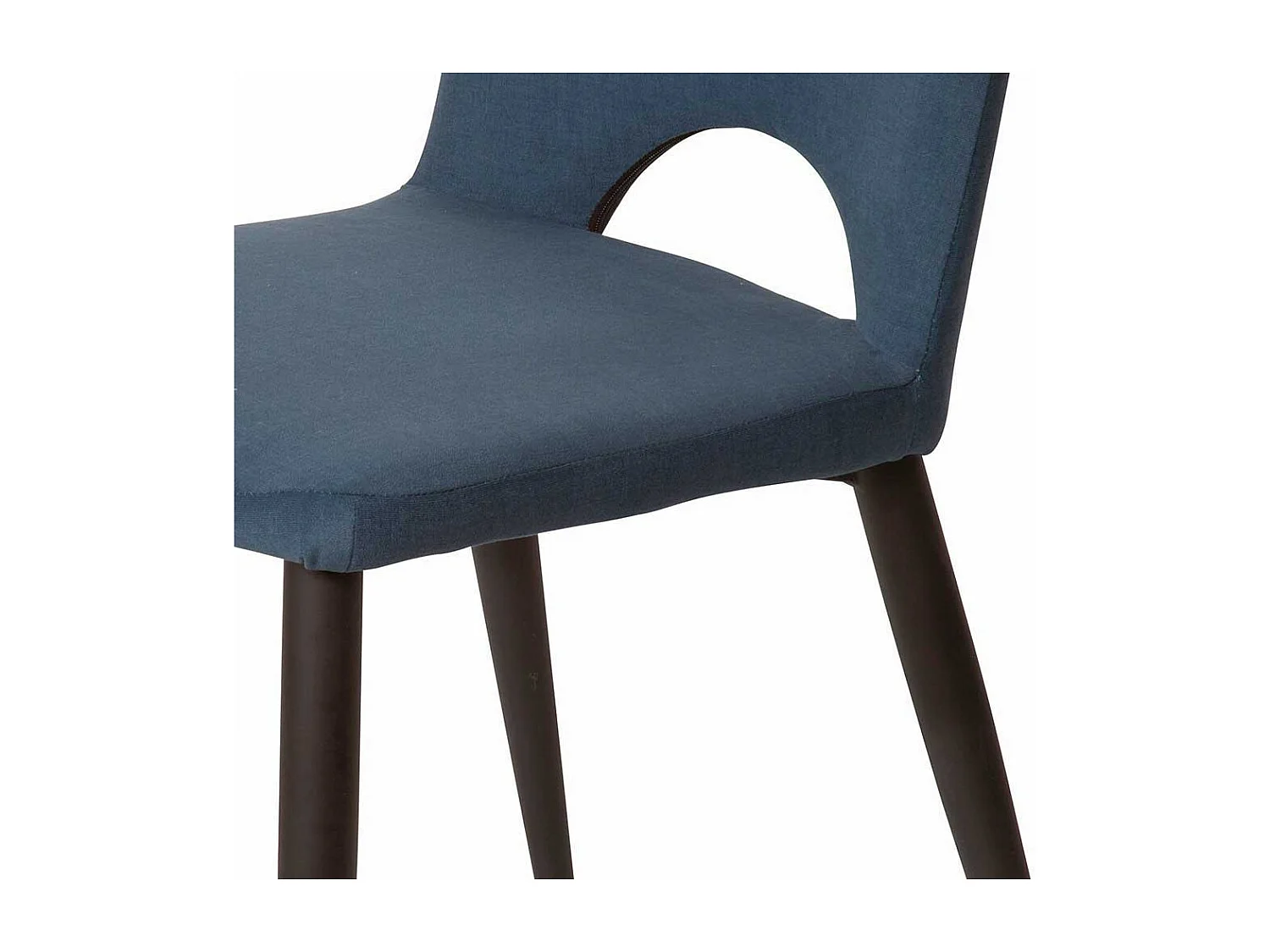 Polsterstuhl Set in dunkel Petrol und Schwarz Webstoff (2er Set)