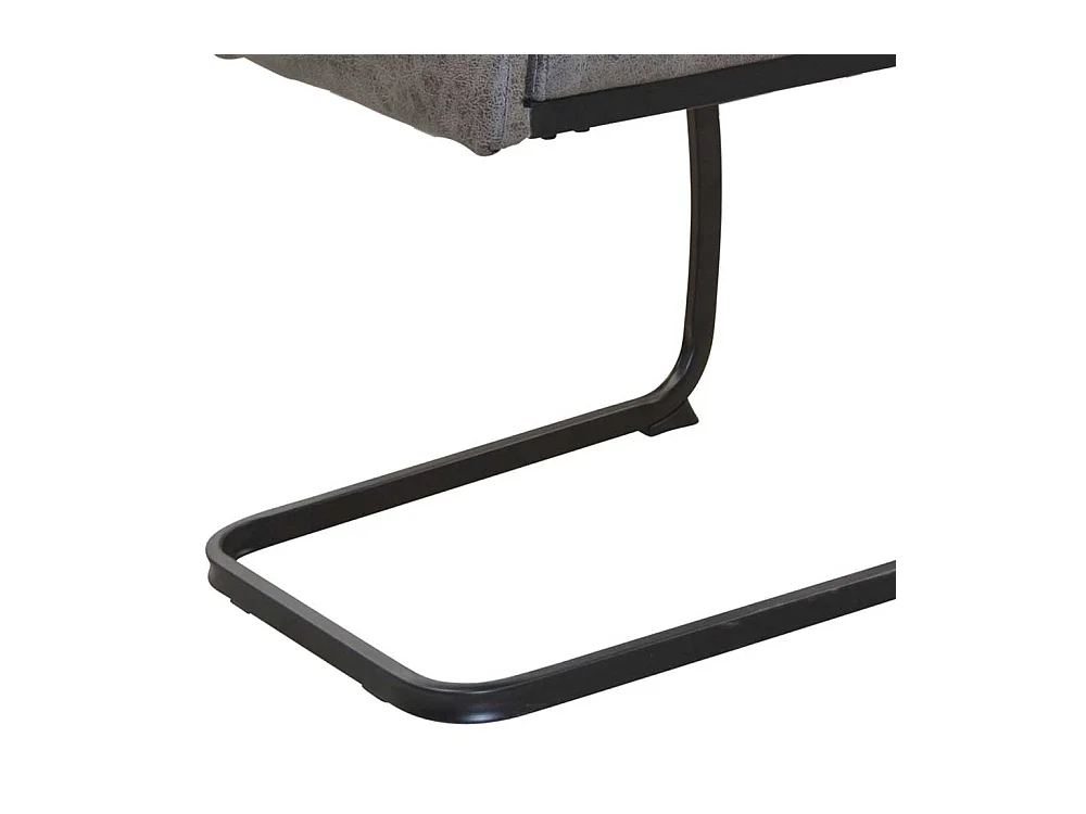 Swingstuhl Set in Grau Vintage und Schwarz 47 cm Sitzhöhe (4er Set)