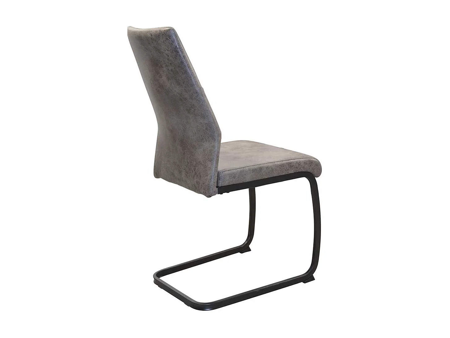 Swingstuhl Set in Grau Vintage und Schwarz 47 cm Sitzhöhe (4er Set)