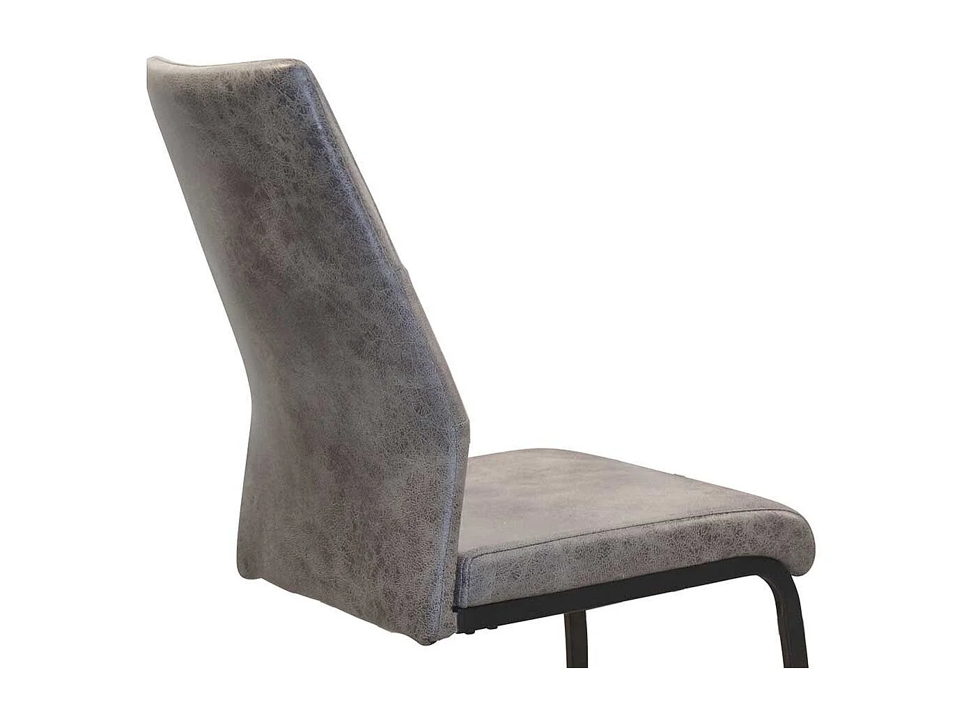 Swingstuhl Set in Grau Vintage und Schwarz 47 cm Sitzhöhe (4er Set)