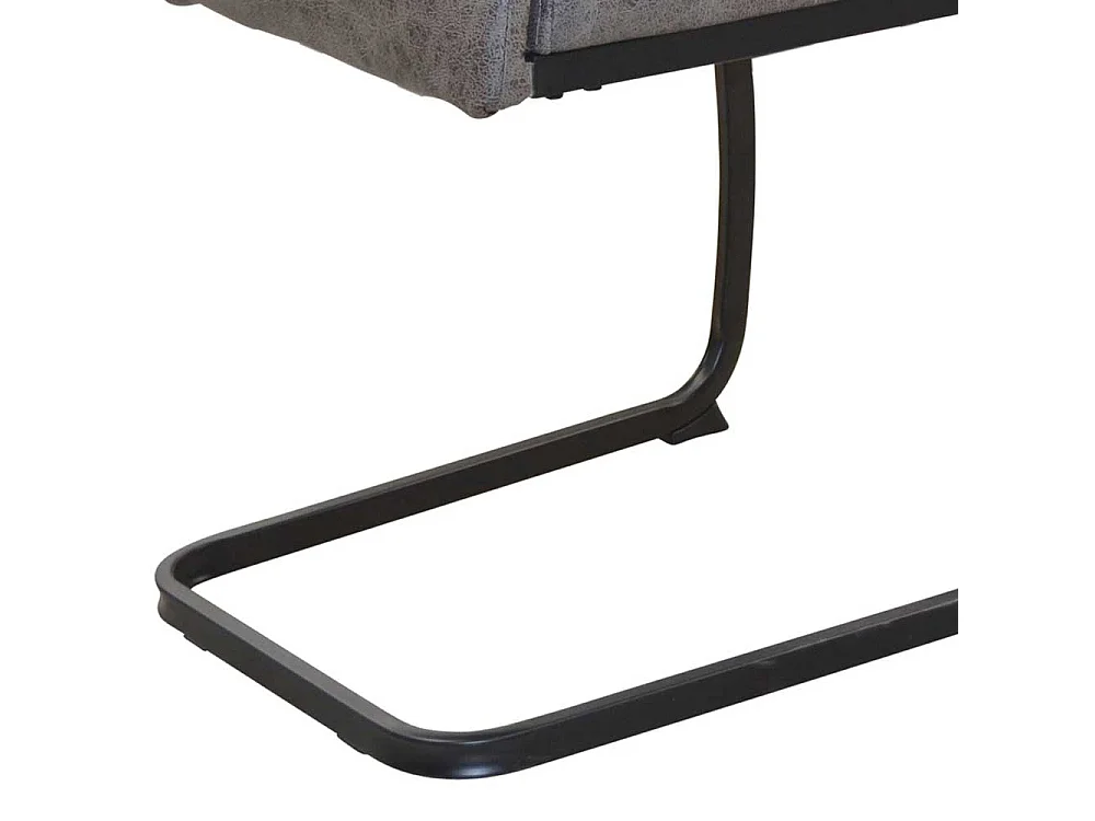 Swingstuhl Set in Grau Vintage und Schwarz 47 cm Sitzhöhe (4er Set)