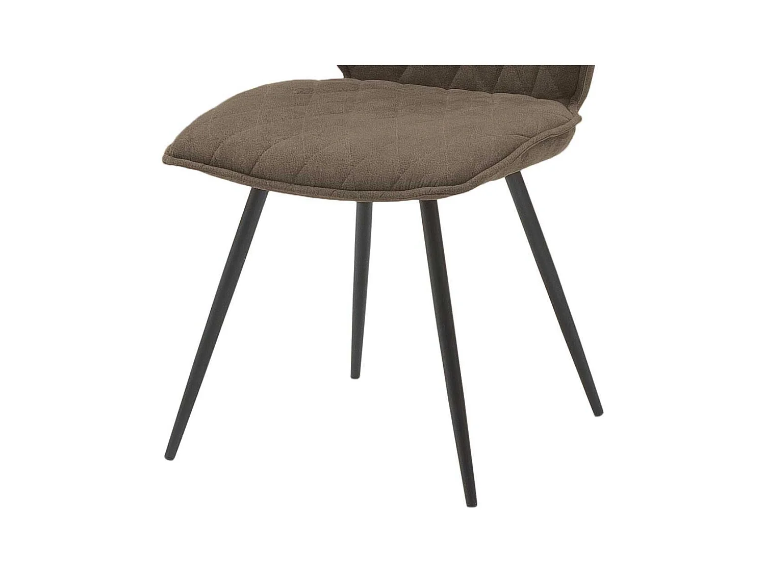 Esstischst�hle in Beige Microfaser Metallgestell in Anthrazit (2er Set)