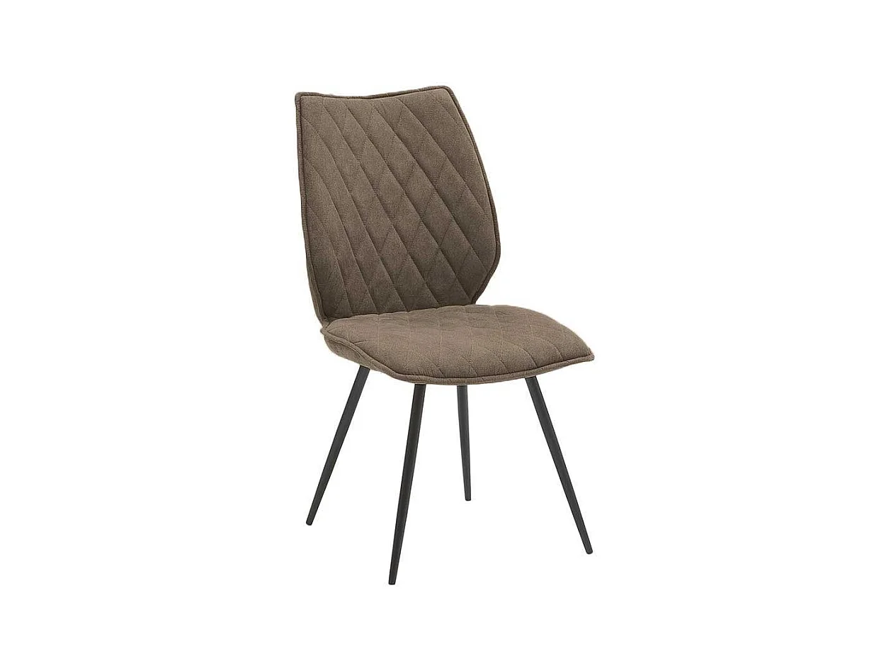 Esstischst�hle in Beige Microfaser Metallgestell in Anthrazit (2er Set)