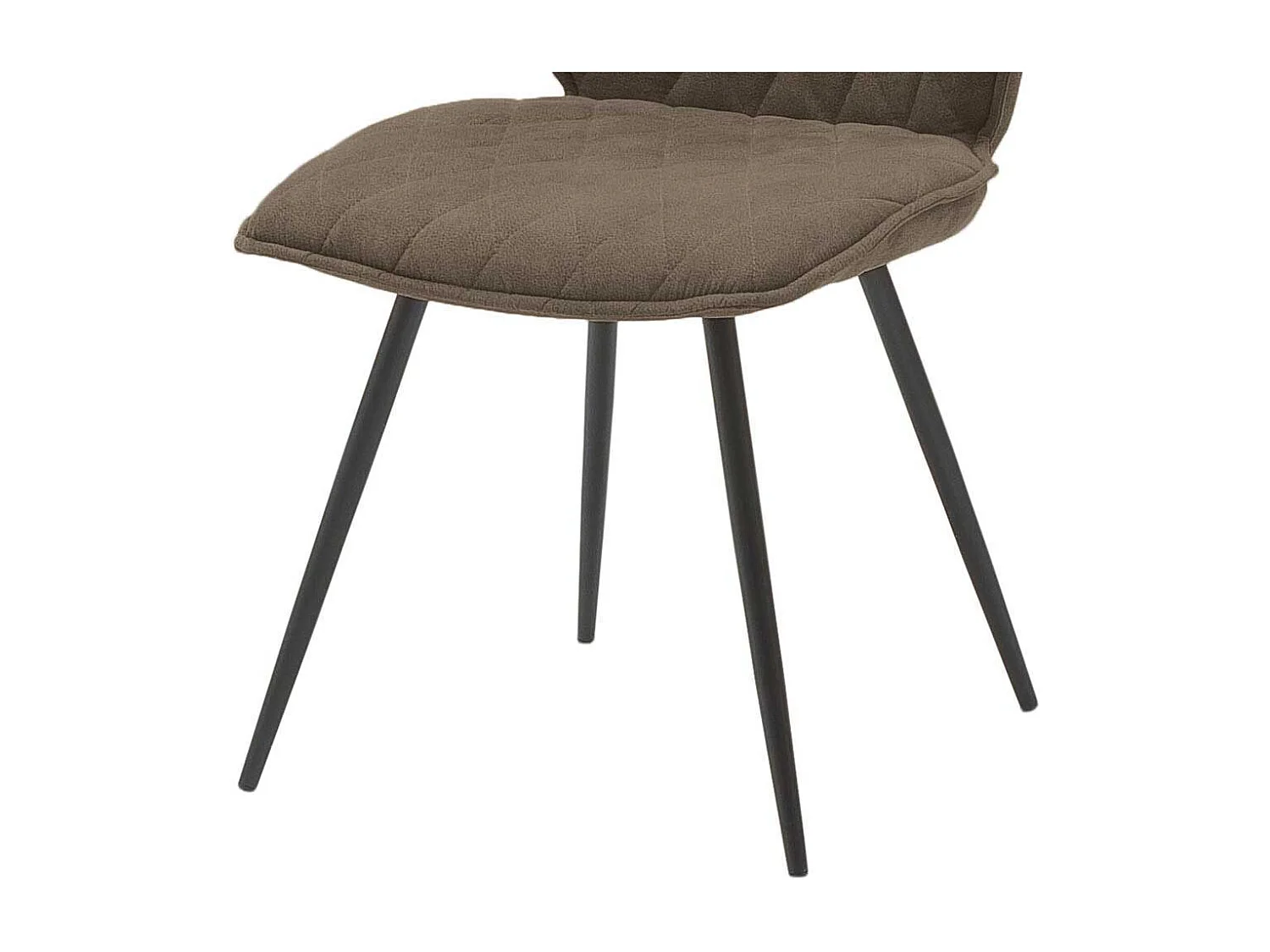 Esstischst�hle in Beige Microfaser Metallgestell in Anthrazit (2er Set)