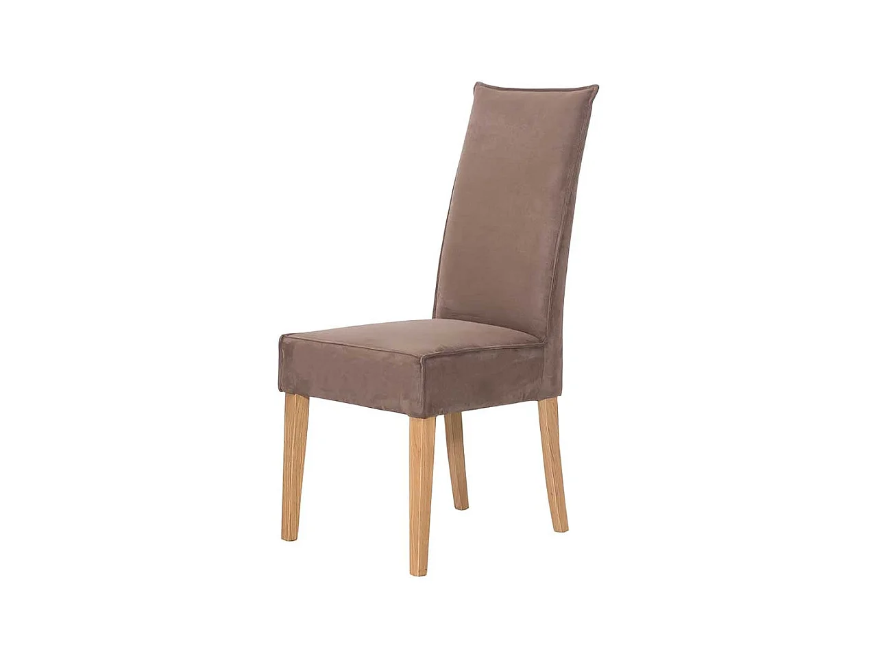 Esstischst�hle in Hellbraun Kunstleder Massivholzgestell (2er Set)