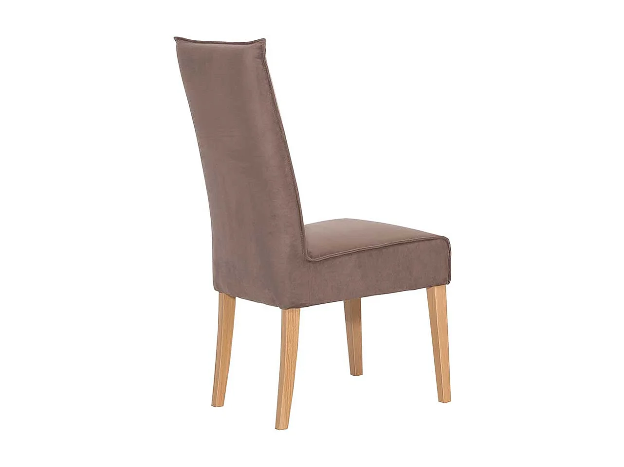 Esstischstühle in Hellbraun Kunstleder Massivholzgestell (2er Set)