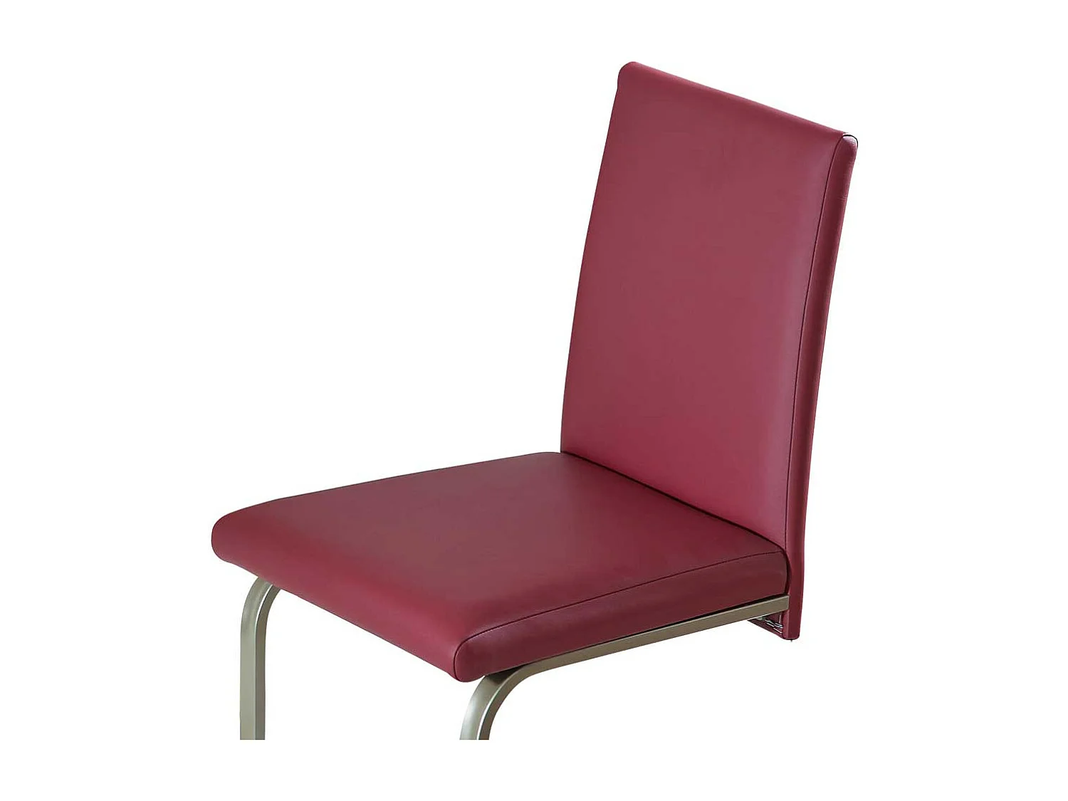 Freischwinger in Rot Stahl