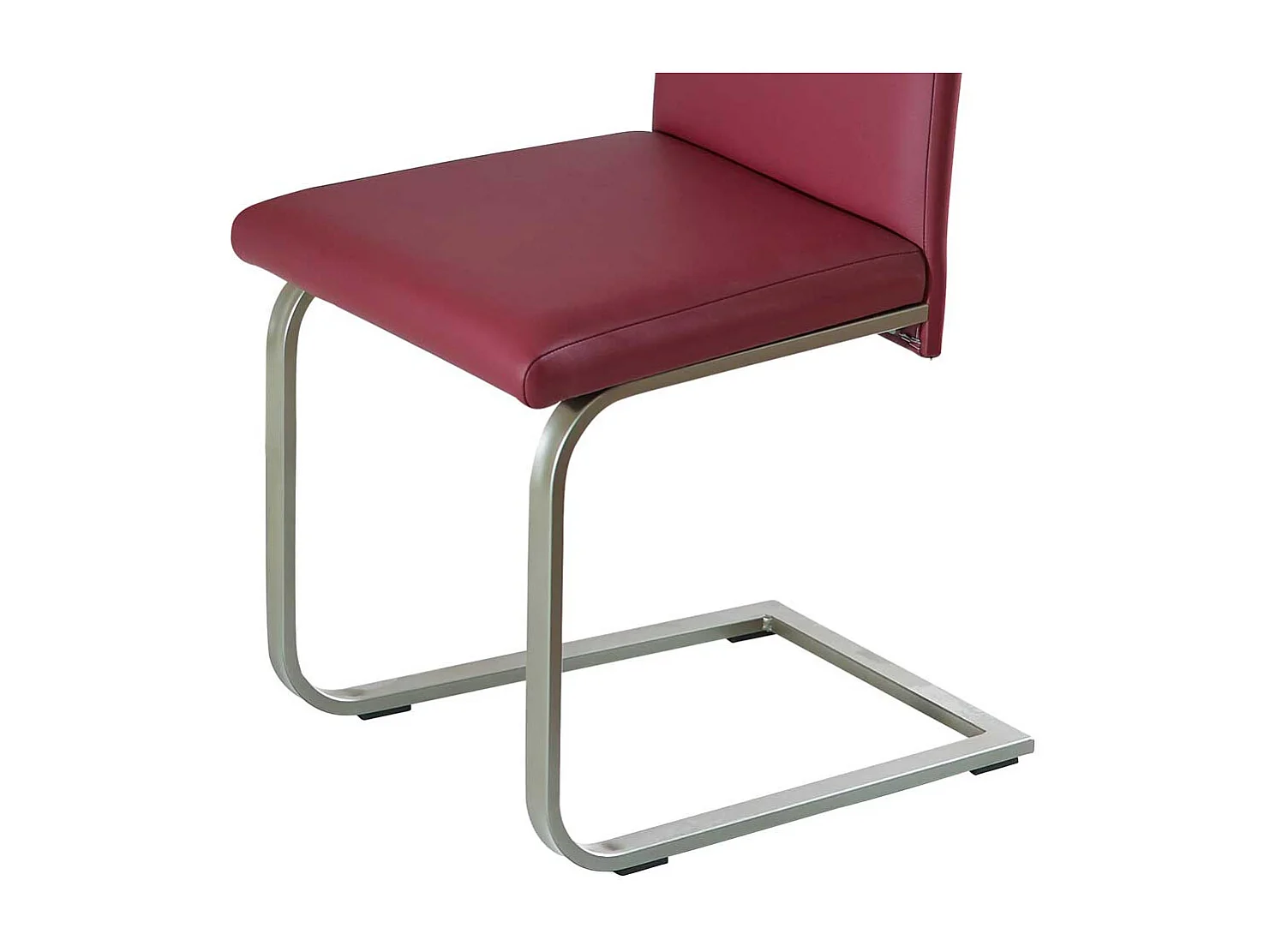 Freischwinger in Rot Stahl