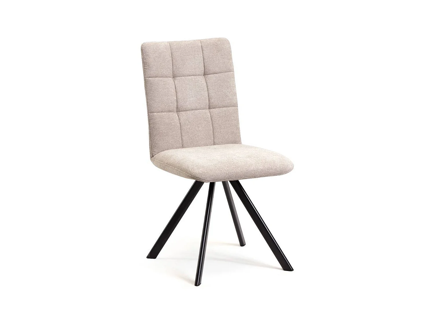 Polsterstuhl Esszimmerstuhl mit gepolsterter Rückenlehne in Beige (2er Set)