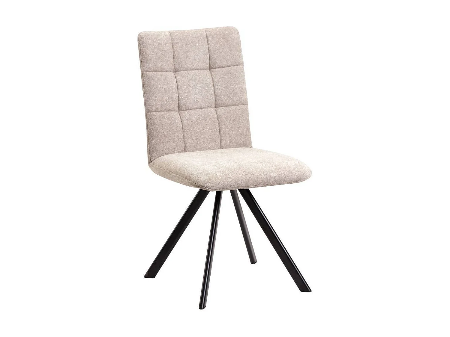 Polsterstuhl Esszimmerstuhl mit gepolsterter Rückenlehne in Beige (2er Set)