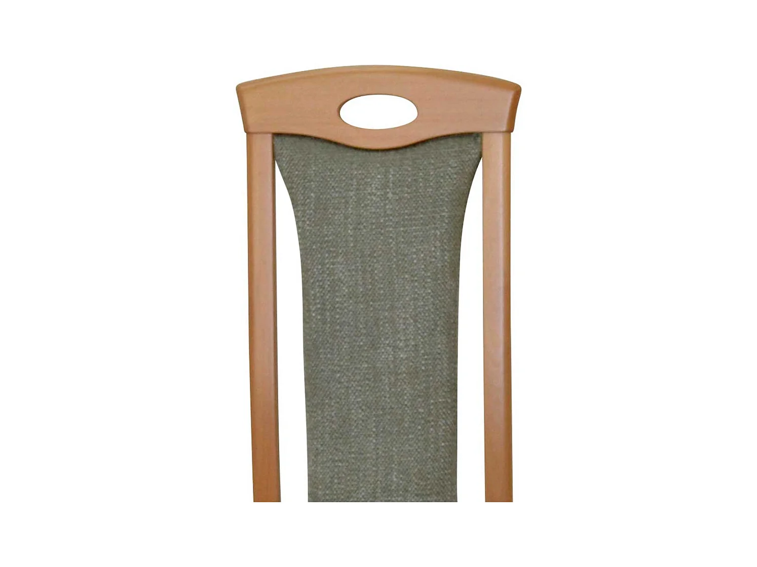 Polsterstuehle Esszimmer aus Buche Massivholz Bezug Grün (2er Set)