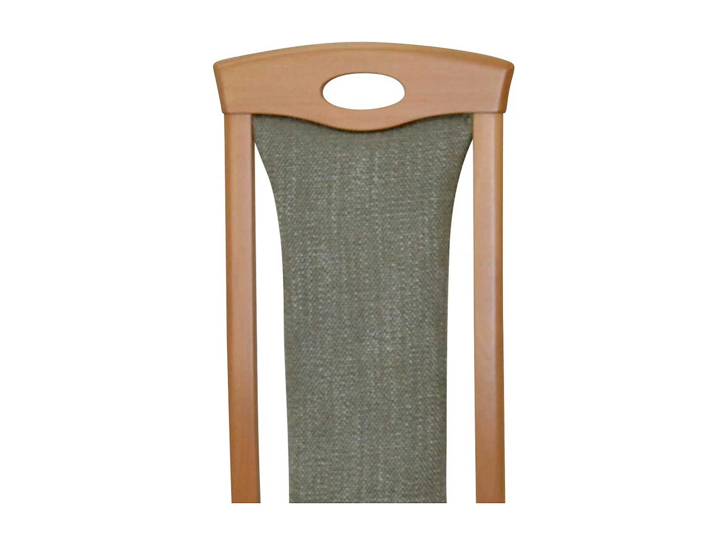 Polsterstuehle Esszimmer aus Buche Massivholz Bezug Grün (2er Set)