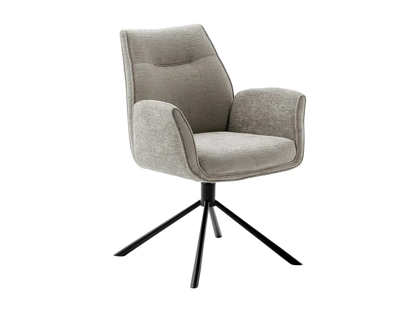 Armlehnstuhl drehbar Gestell aus Metall (2er Set)