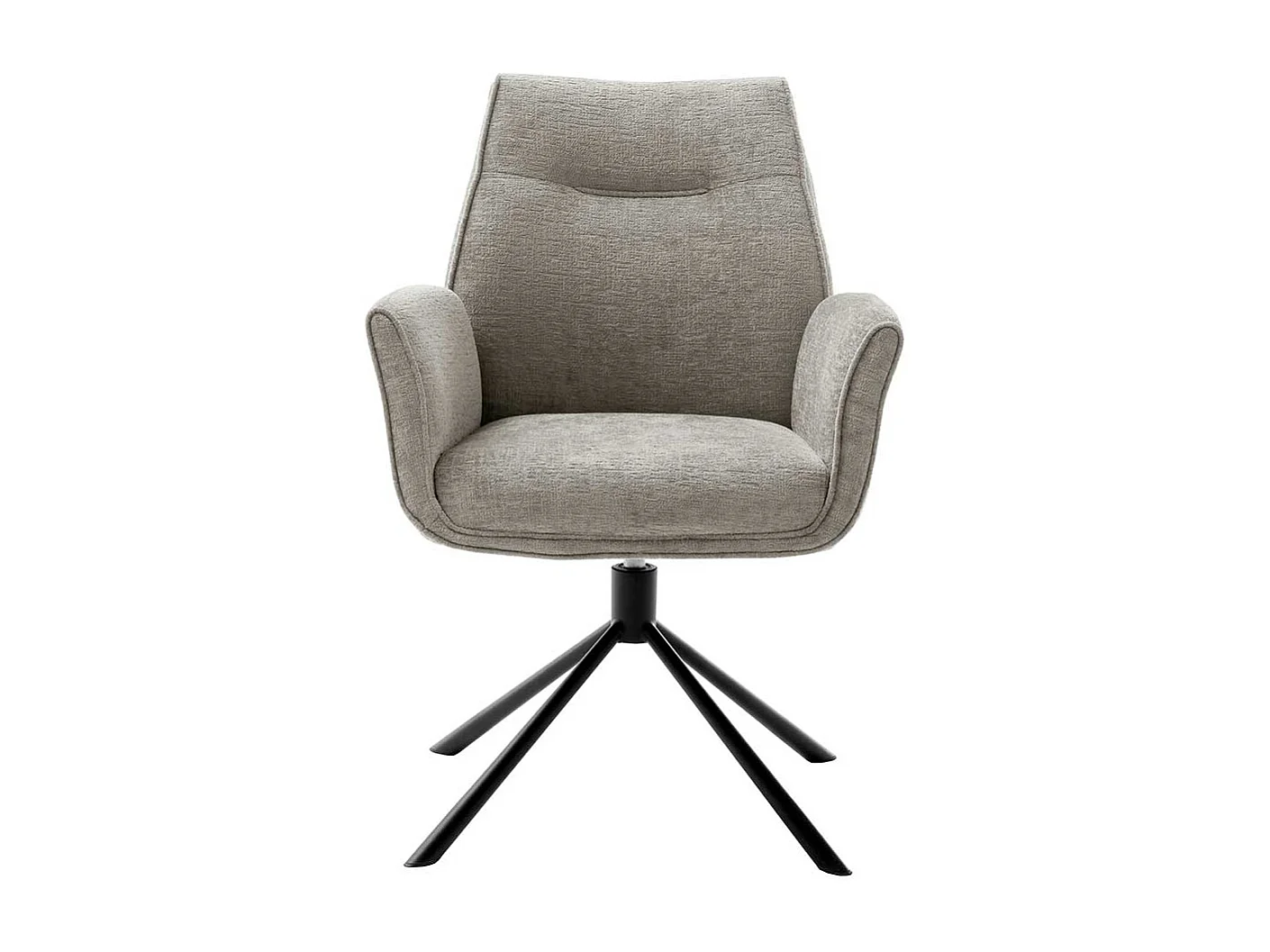 Armlehnstuhl drehbar Gestell aus Metall (2er Set)