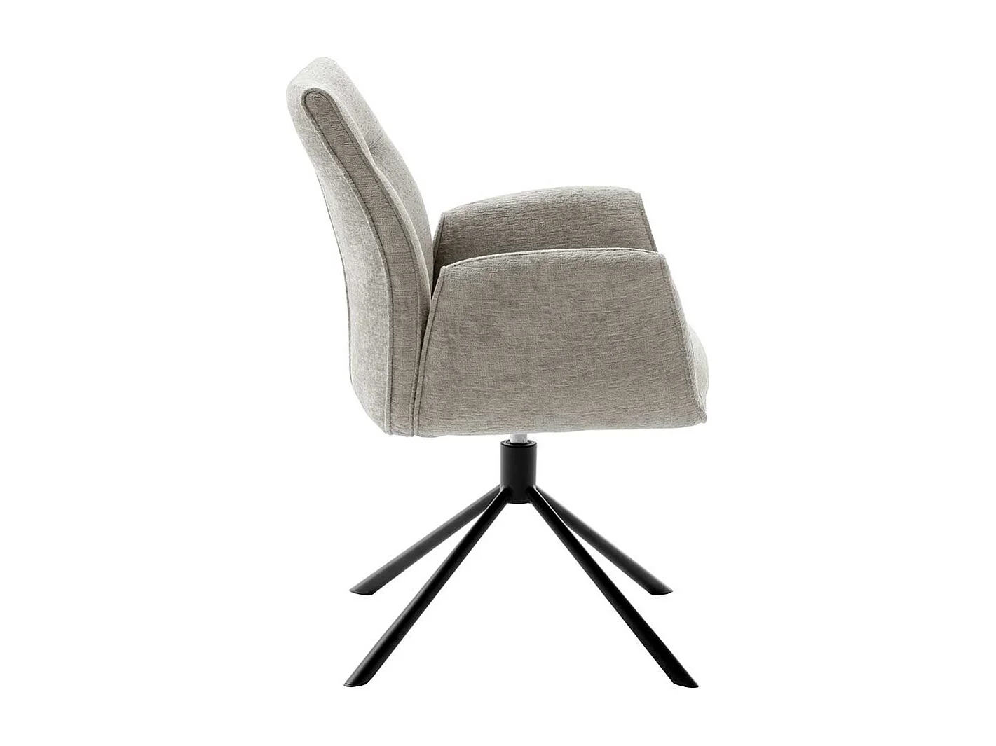 Armlehnstuhl drehbar Gestell aus Metall (2er Set)