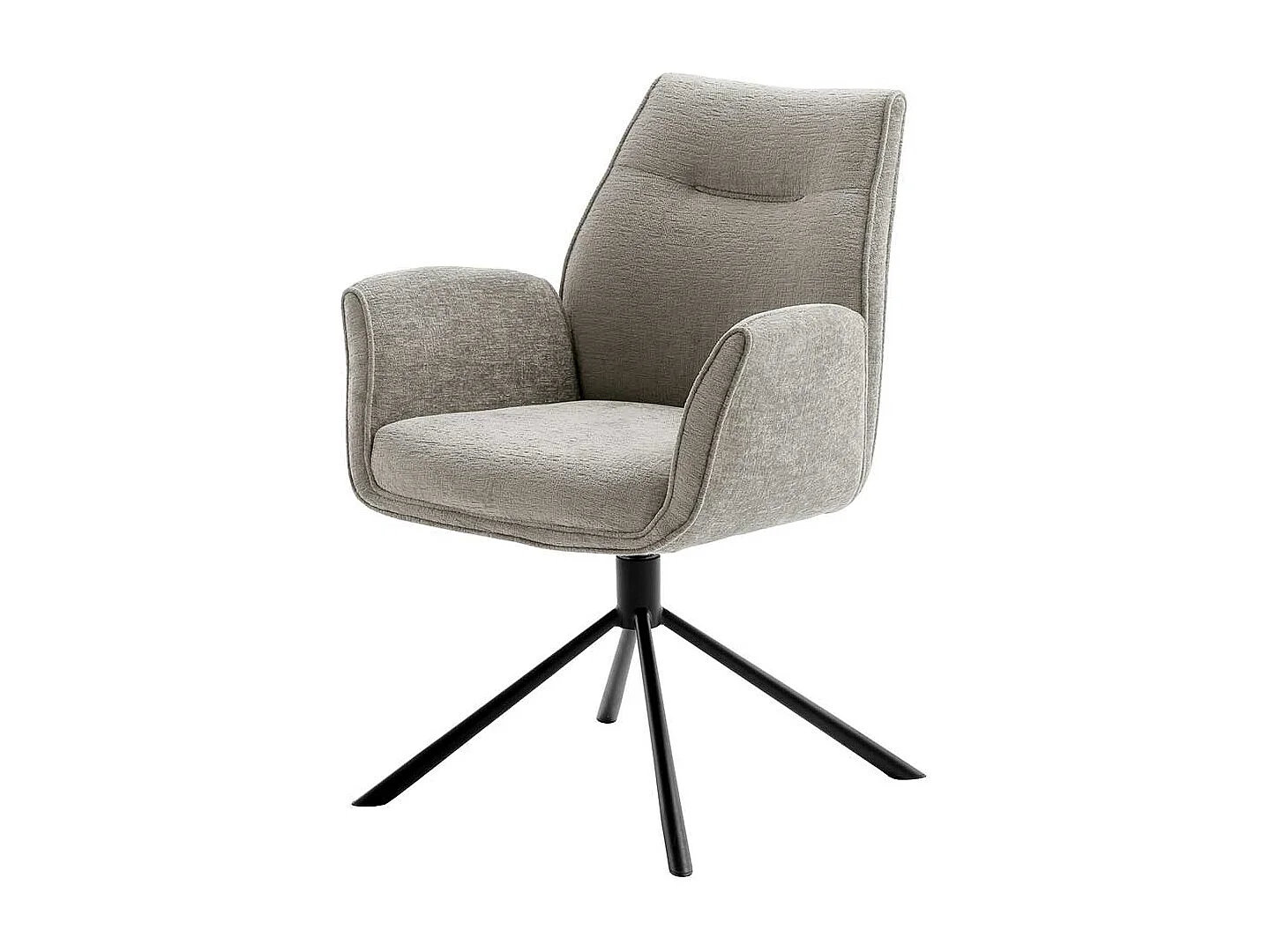 Armlehnstuhl drehbar Gestell aus Metall (2er Set)