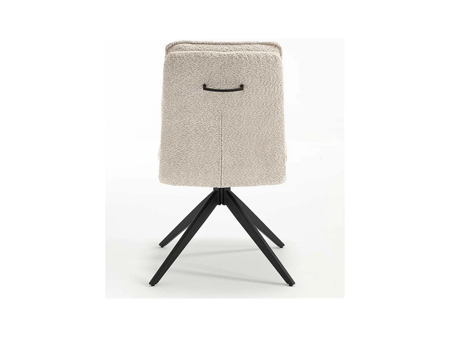 Stühle mit Drehgestell in Cremefarben Schwarz (2er Set)