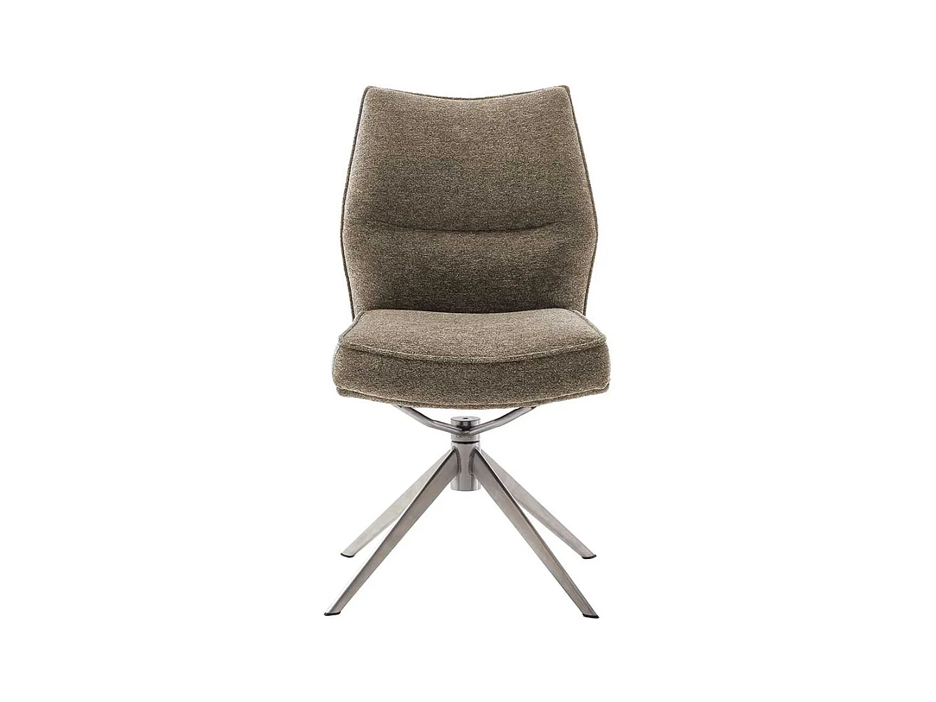 Esszimmerstuhl Stuhl Esszimmer in Braun aus Chenillegewebe (2er Set)
