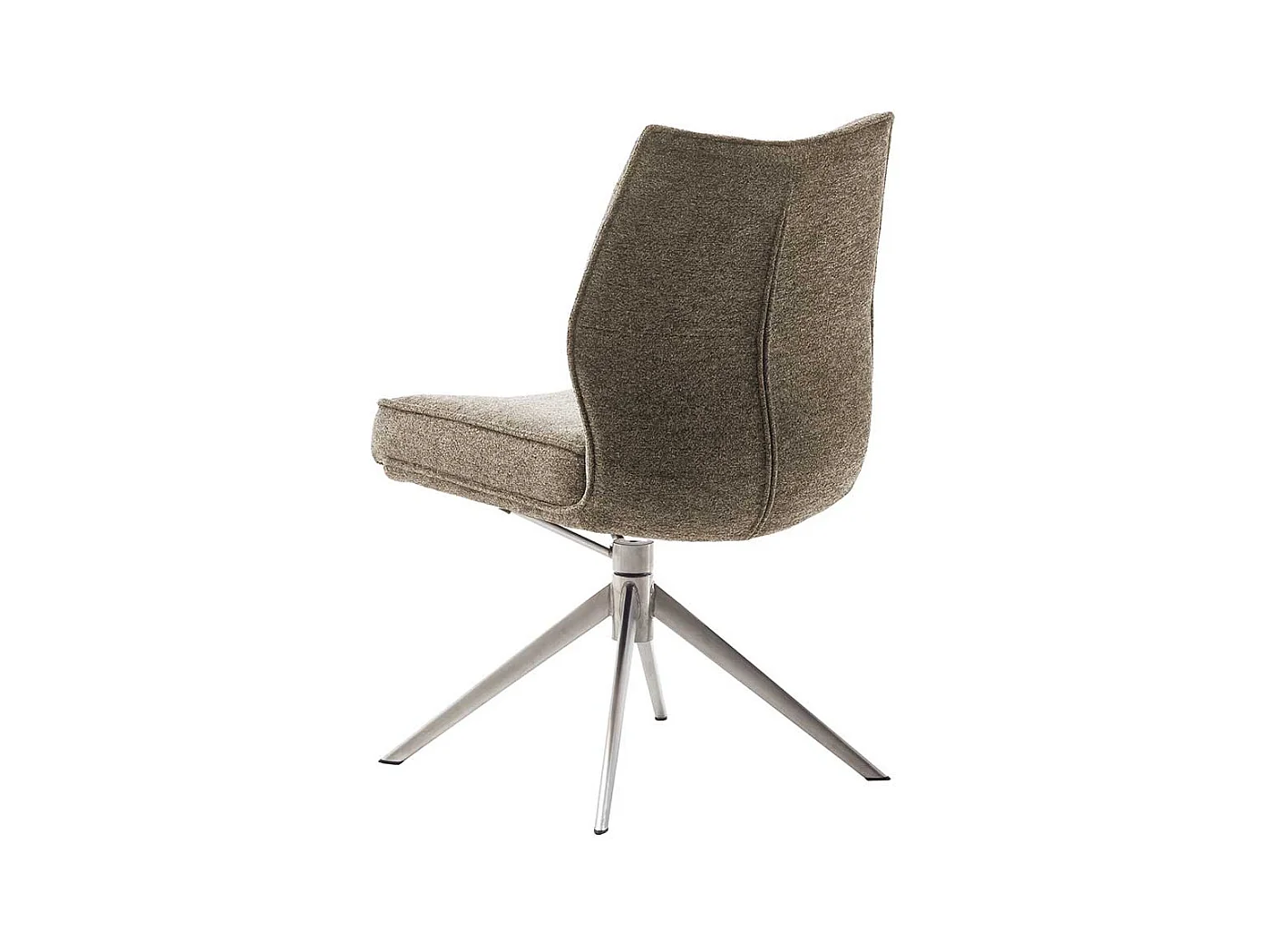 Esszimmerstuhl Stuhl Esszimmer in Braun aus Chenillegewebe (2er Set)