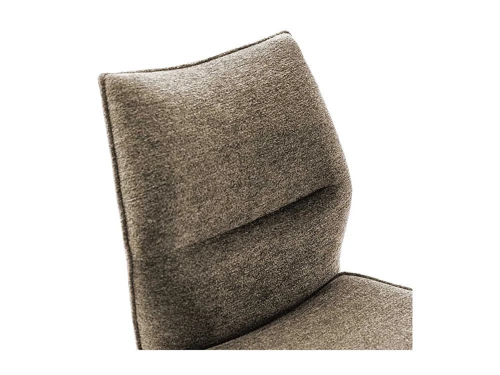 Esszimmerstuhl Stuhl Esszimmer in Braun aus Chenillegewebe (2er Set)