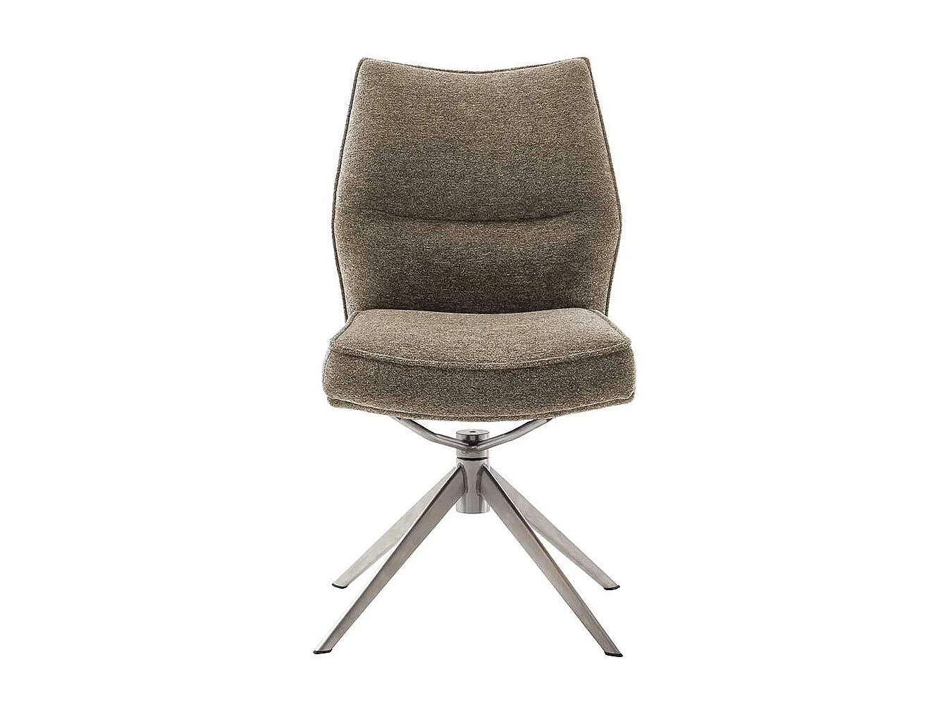 Esszimmerstuhl Stuhl Esszimmer in Braun aus Chenillegewebe (2er Set)