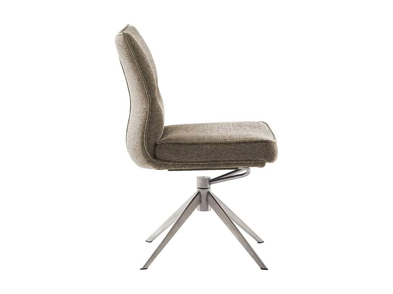 Esszimmerstuhl Stuhl Esszimmer in Braun aus Chenillegewebe (2er Set)