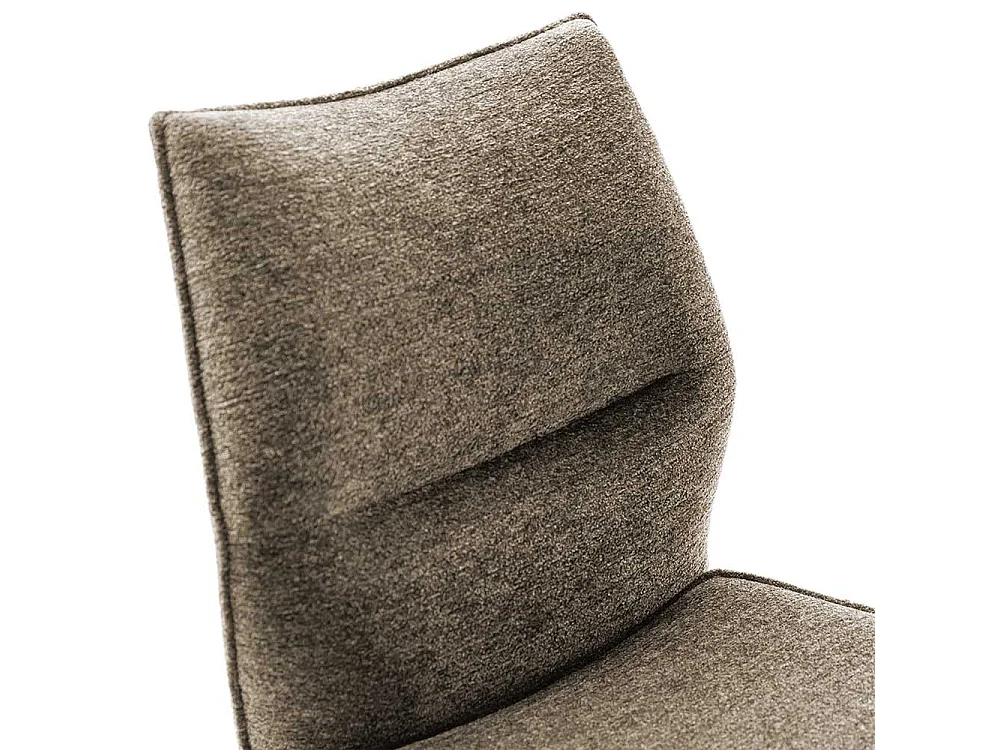 Esszimmerstuhl Stuhl Esszimmer in Braun aus Chenillegewebe (2er Set)