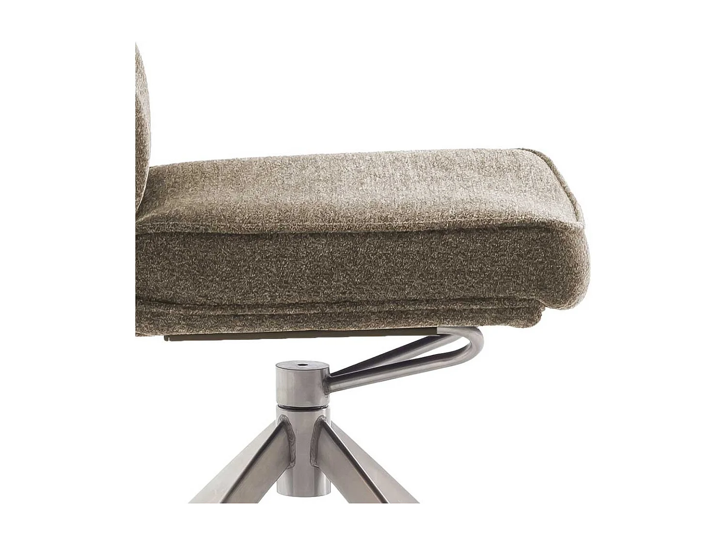 Esszimmerstuhl Stuhl Esszimmer in Braun aus Chenillegewebe (2er Set)