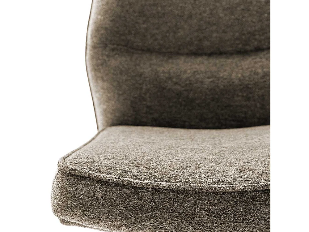 Esszimmerstuhl Stuhl Esszimmer in Braun aus Chenillegewebe (2er Set)