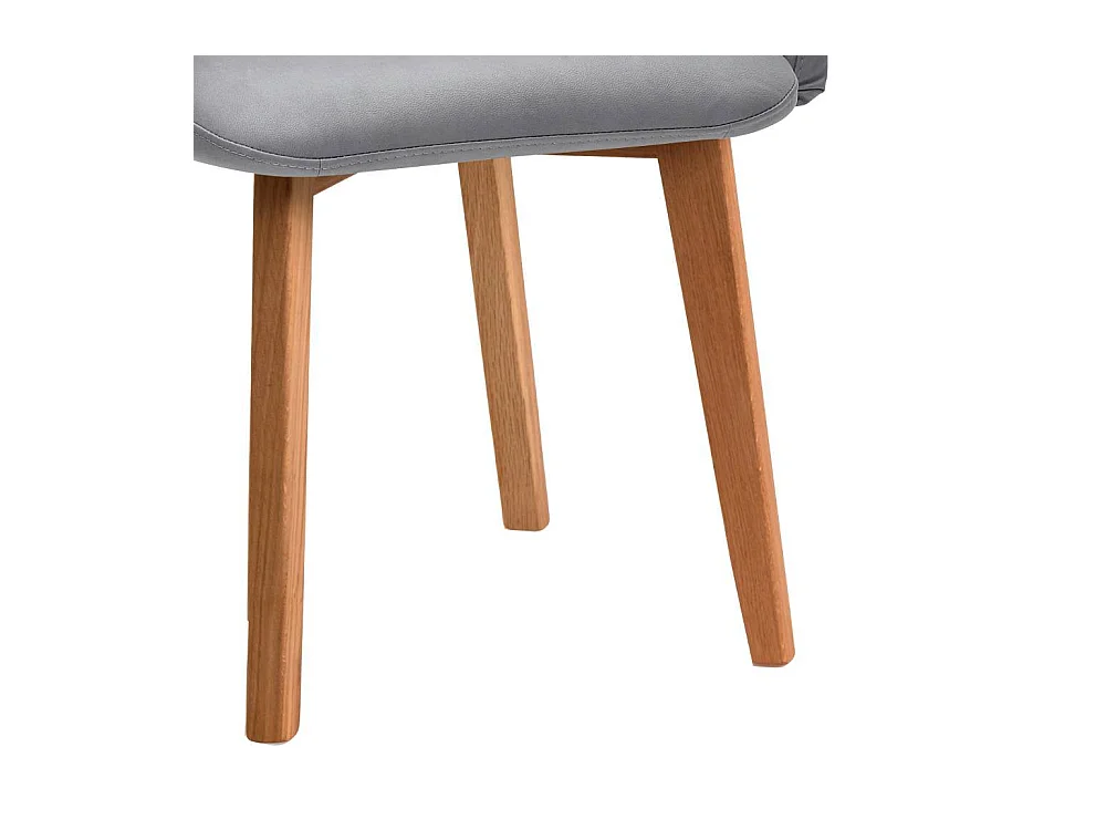 Armlehnstuhl Esszimmerstuhl in Hellgrau aus Microfaser