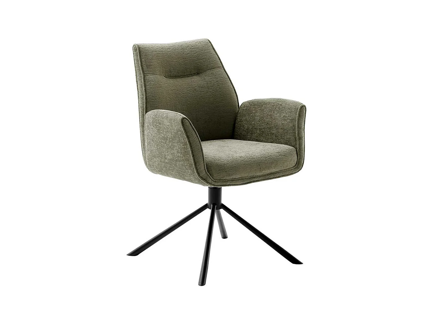 Esszimmerstuhl drehbar Oliv Grün (2er Set)