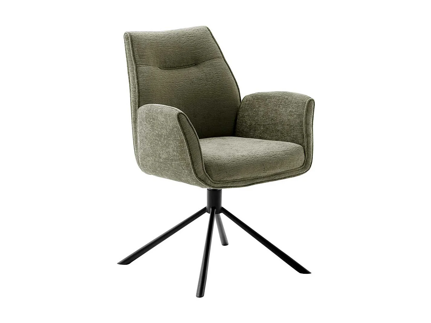 Esszimmerstuhl drehbar Oliv Grün (2er Set)