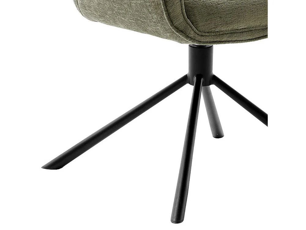 Esszimmerstuhl drehbar Oliv Grün (2er Set)