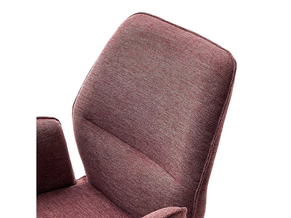 Esstisch Stühle drehbar in Altrosa Gestell aus Metall (2er Set)