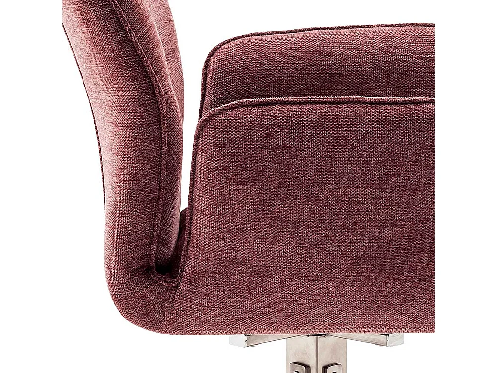 Esstisch Stühle drehbar in Altrosa Gestell aus Metall (2er Set)