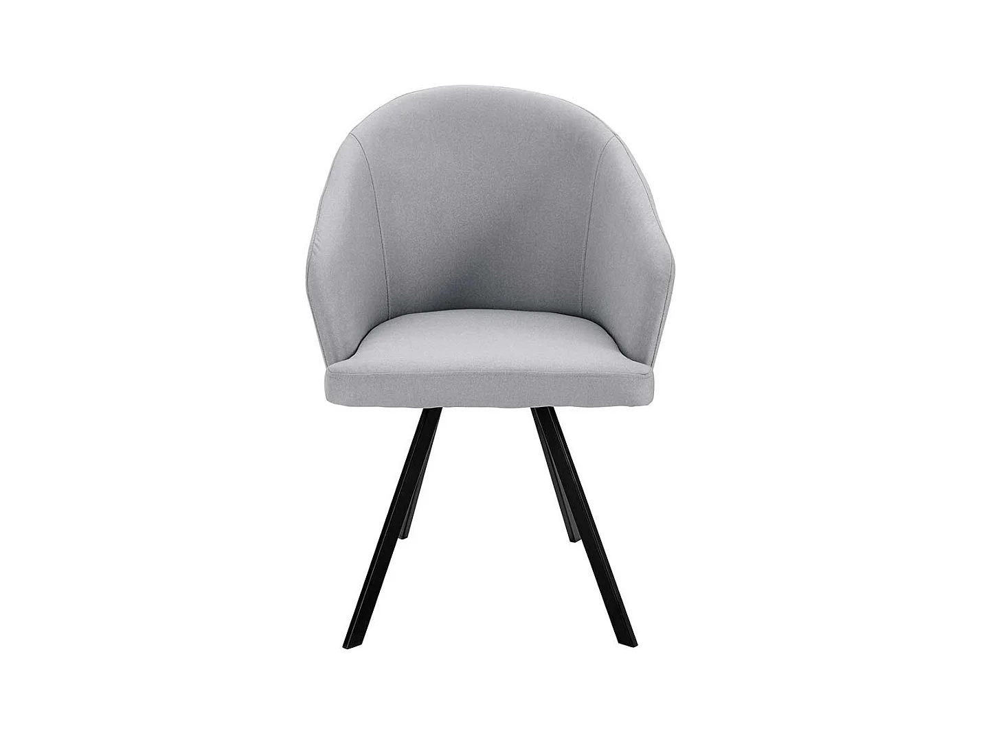 Cocktail Esszimmerstühle in Grau und Schwarz Armlehnen (2er Set)