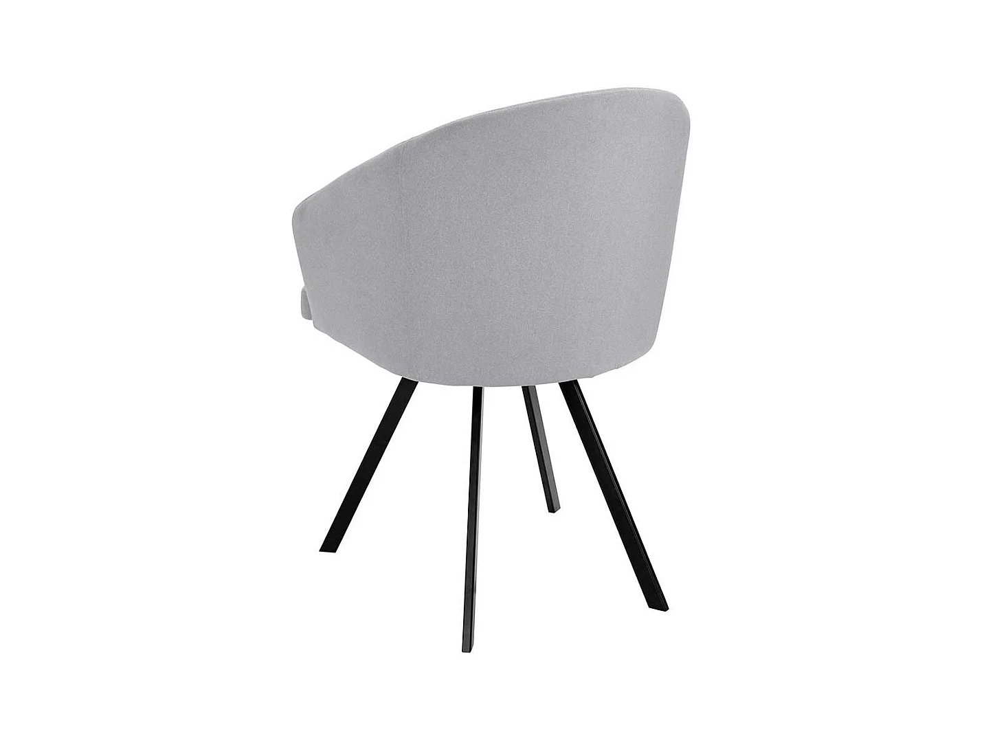 Cocktail Esszimmerstühle in Grau und Schwarz Armlehnen (2er Set)