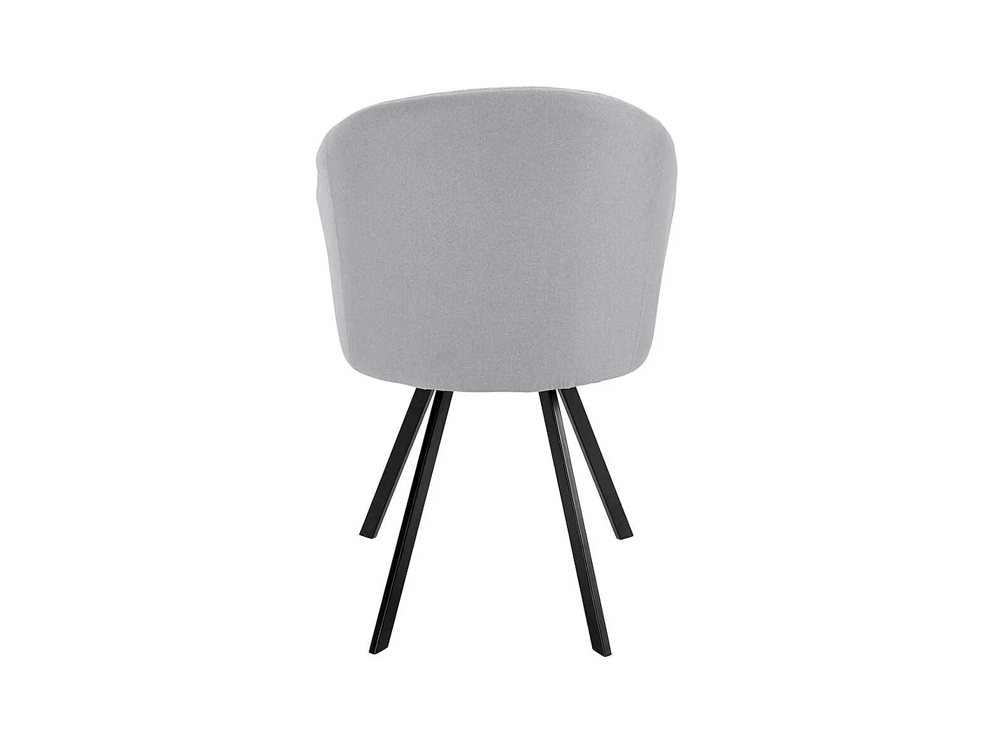 Cocktail Esszimmerstühle in Grau und Schwarz Armlehnen (2er Set)
